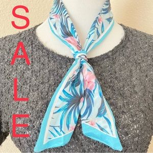 Floral tropical tie women’s silk tie vintage tie